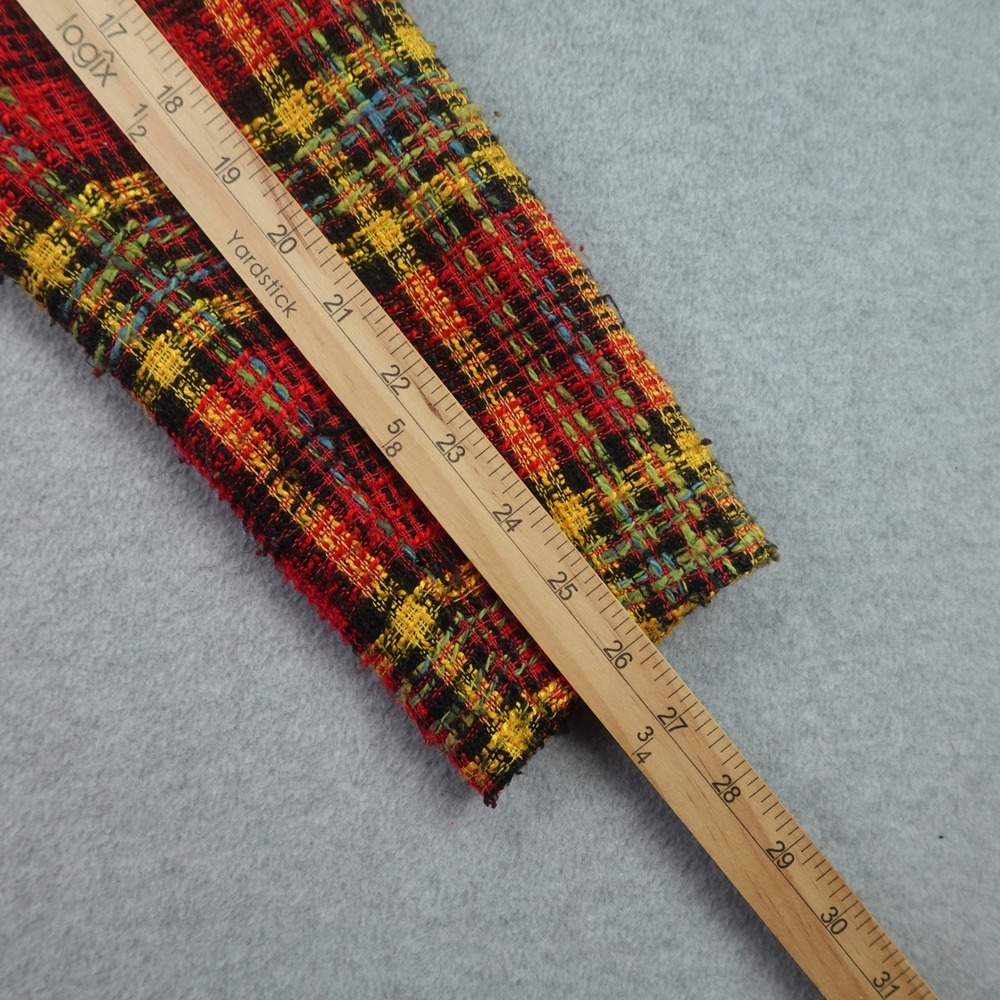 Howard Wolf Blazer Womens 4 Red Plaid Vintage Wool Blend Jacket - Picture 14 of 16